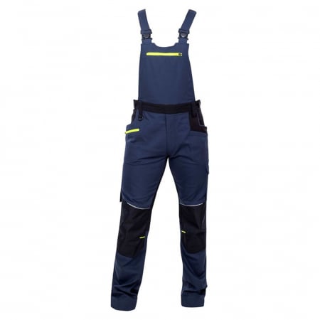Set costum cu pantaloni de lucru cu pieptar 4XSTRETCH - bleumarin [3]