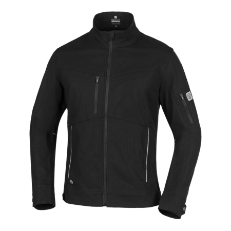 Set costum cu pantaloni de lucru cu pieptar 4XSTRETCH - negru [1]