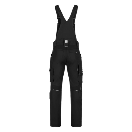 Set costum cu pantaloni de lucru cu pieptar 4XSTRETCH - negru [11]