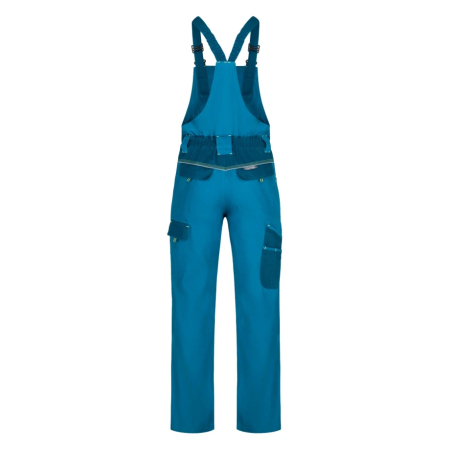 Set costum cu pantaloni de lucru cu pieptar COOL TREND - albastru petrol [7]