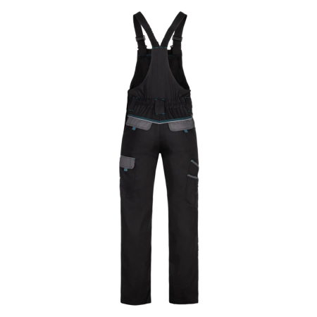Set costum cu pantaloni de lucru cu pieptar COOL TREND - negru [7]