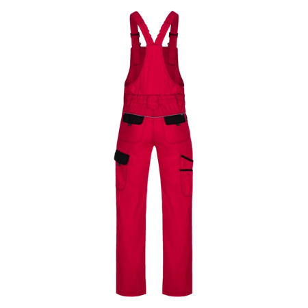 Set costum cu pantaloni de lucru cu pieptar COOL TREND - rosu [6]
