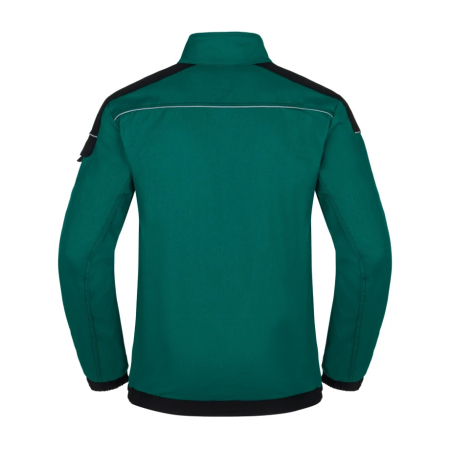 Set costum cu pantaloni de lucru cu pieptar COOL TREND - verde [2]