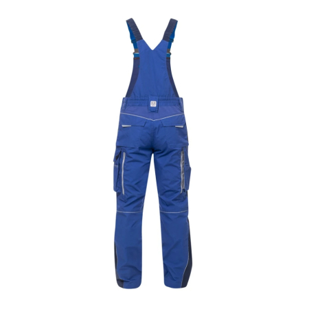 Set costum cu pantaloni de lucru cu pieptar hidrofobizati URBAN+ - albastru/bleumarin [5]