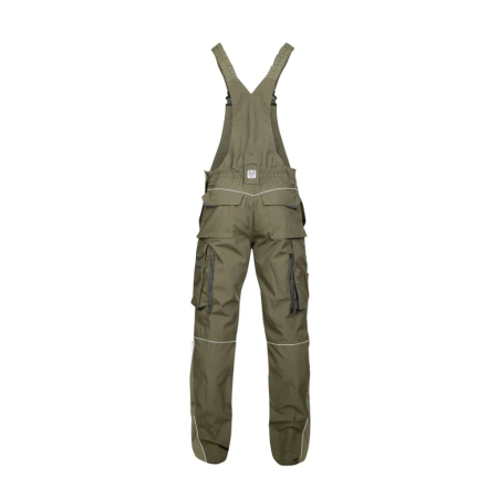Set costum cu pantaloni de lucru cu pieptar hidrofobizati URBAN+ - kaki [6]