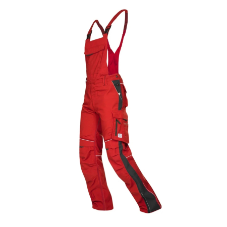Set costum cu pantaloni de lucru cu pieptar hidrofobizati URBAN+ - rosu [5]