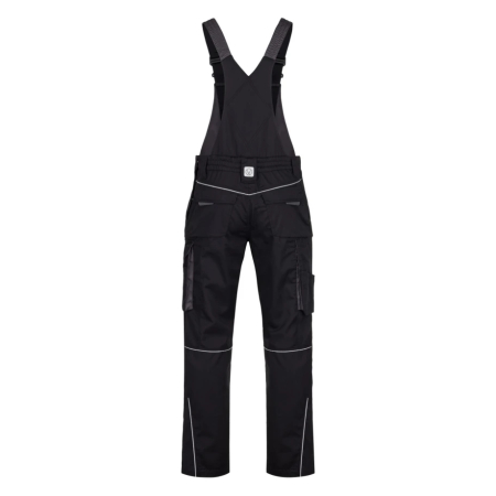 Set costum cu pantaloni de lucru cu pieptar SUMMER - negru [6]