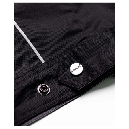Set costum cu pantaloni de lucru cu pieptar SUMMER - negru [3]