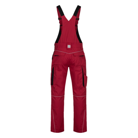 Set costum cu pantaloni de lucru cu pieptar SUMMER - rosu [8]