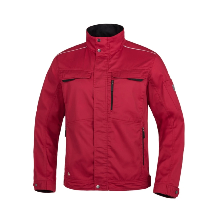 Set costum cu pantaloni de lucru cu pieptar SUMMER - rosu [1]