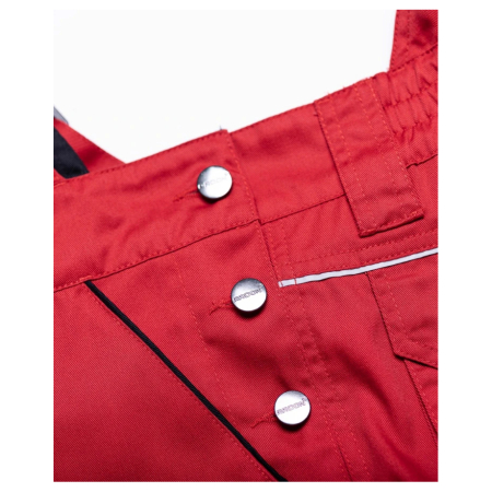 Set costum cu pantaloni de lucru cu pieptar SUMMER - rosu [10]