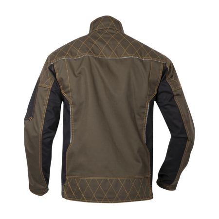 Set costum cu pantaloni de lucru cu pieptar VISION - asfalt/negru [2]