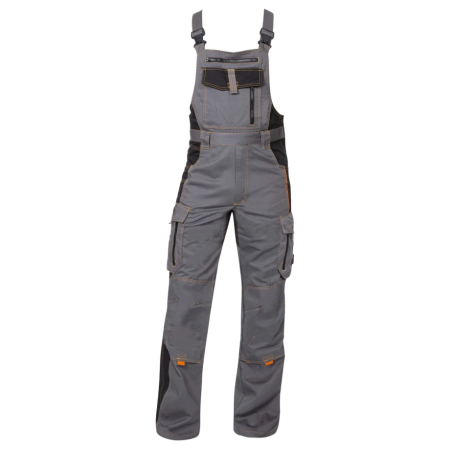 Set costum cu pantaloni de lucru cu pieptar VISION - gri/negru [4]