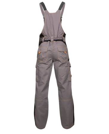 Set costum cu pantaloni de lucru cu pieptar VISION - gri/negru [4]