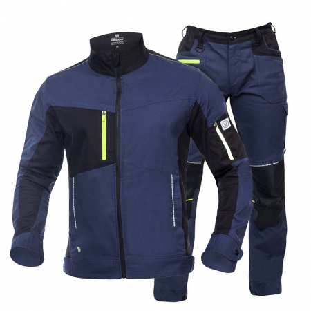 Imbracaminte de lucru - Set costum cu pantaloni de lucru in talie 4XSTRETCH - bleumarin