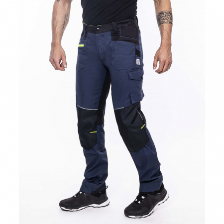 Set costum cu pantaloni de lucru in talie 4XSTRETCH - bleumarin [4]