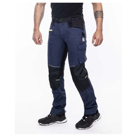 Set costum cu pantaloni de lucru in talie 4XSTRETCH - bleumarin [9]