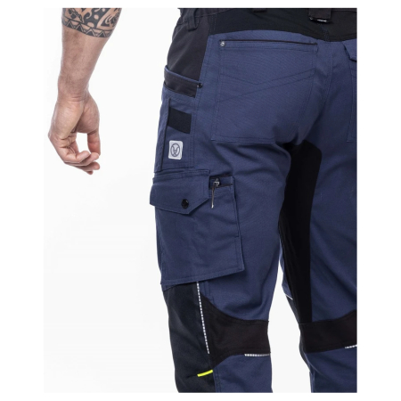 Set costum cu pantaloni de lucru in talie 4XSTRETCH - bleumarin [12]