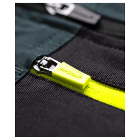 Set costum cu pantaloni de lucru in talie 4XSTRETCH - verde [4]