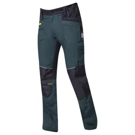 Set costum cu pantaloni de lucru in talie 4XSTRETCH - verde [7]