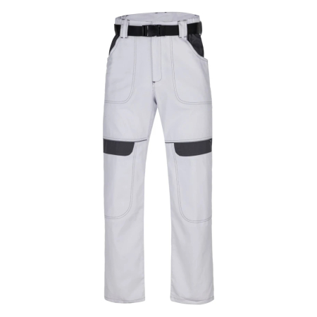 Set costum cu pantaloni de lucru in talie COOL TREND - alb/gri [5]