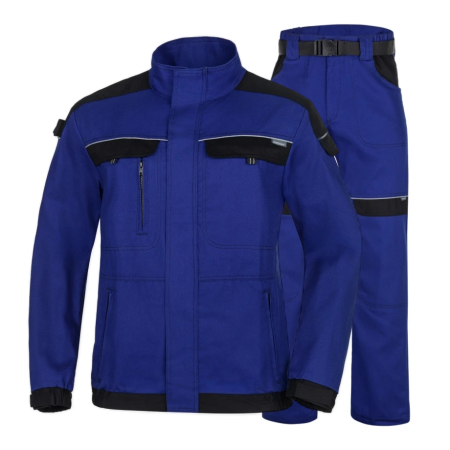 Costume salopeta - Set costum cu pantaloni de lucru in talie COOL TREND - albastru