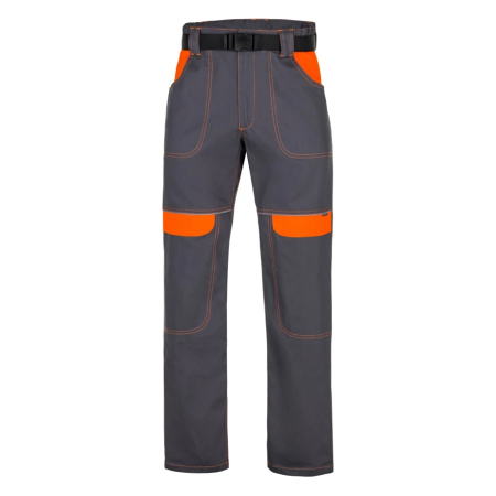 Set costum cu pantaloni de lucru in talie COOL TREND - gri/portocaliu [5]