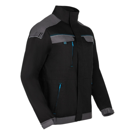 Set costum cu pantaloni de lucru in talie COOL TREND - negru [4]