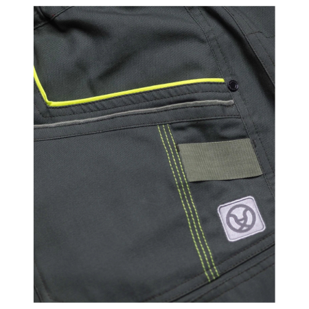 Set costum cu pantaloni de lucru in talie CREATRON - verde/kaki [18]
