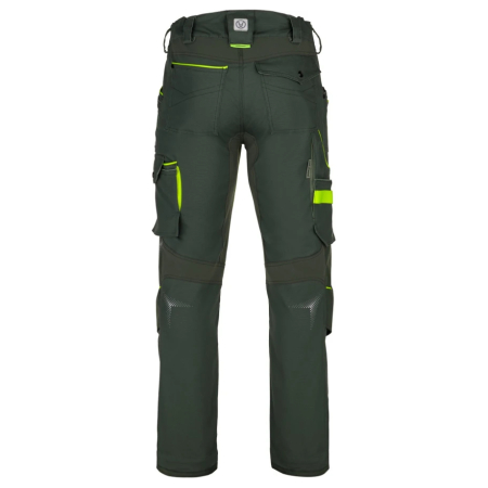 Set costum cu pantaloni de lucru in talie CREATRON - verde/kaki [12]