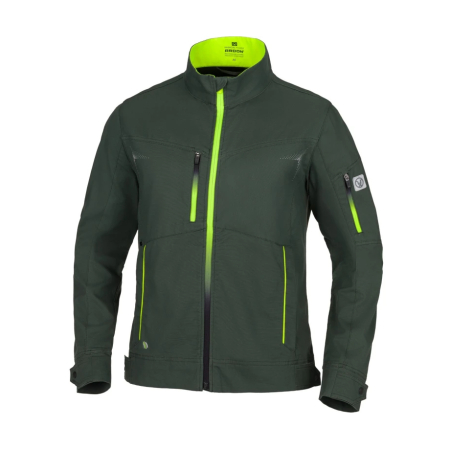 Set costum cu pantaloni de lucru in talie CREATRON - verde/kaki [1]