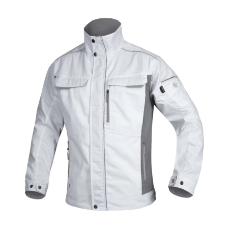 Set costum cu pantaloni de lucru in talie hidrofobizati URBAN+ - alb [1]