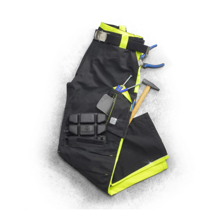 Set costum cu pantaloni de lucru in talie NEON - negru/galben [8]