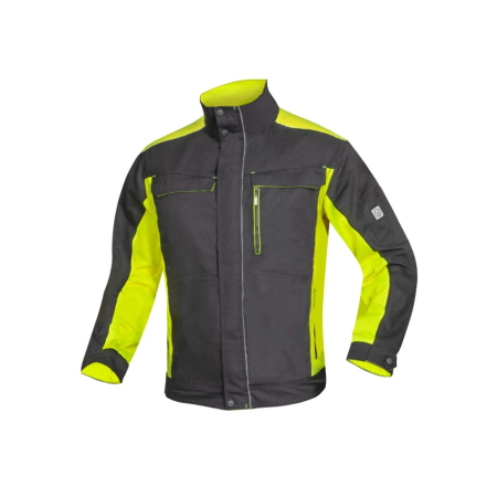 Set costum cu pantaloni de lucru in talie NEON - negru/galben [1]