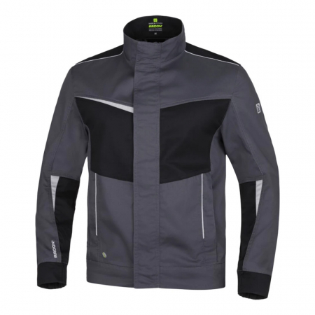 Set costum cu pantaloni de lucru in talie Refiwan - gri inchis [1]