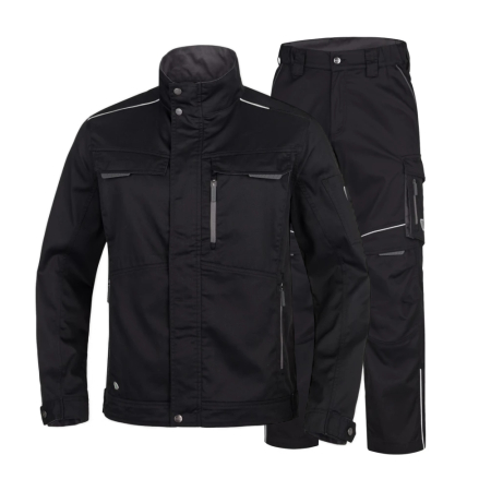 Imbracaminte de lucru - Set costum cu pantaloni de lucru in talie SUMMER - negru