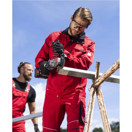 Set costum cu pantaloni de lucru in talie SUMMER - rosu [3]