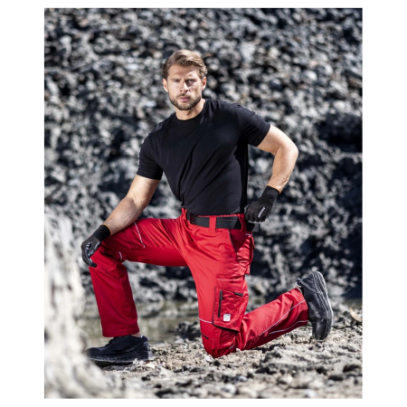Set costum cu pantaloni de lucru in talie SUMMER - rosu [12]