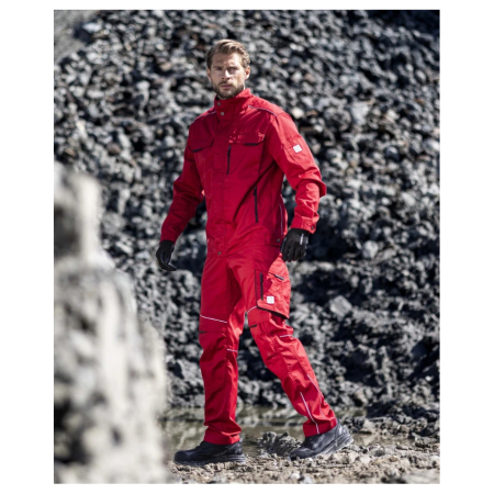 Set costum cu pantaloni de lucru in talie SUMMER - rosu [6]