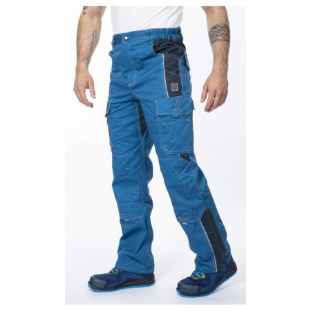 Set costum cu pantaloni de lucru in talie VISION - albastru/gri [5]