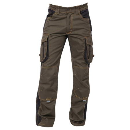 Set costum cu pantaloni de lucru in talie VISION - asfalt/negru [4]