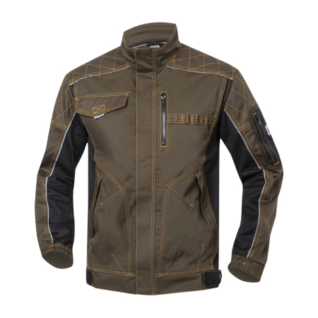 Set costum cu pantaloni de lucru in talie VISION - asfalt/negru [1]