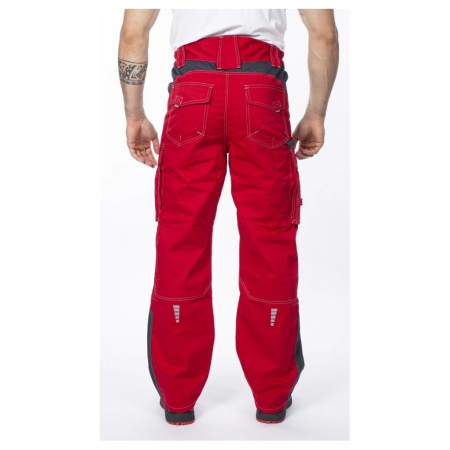 Set costum cu pantaloni de lucru in talie VISION - rosu/gri [5]
