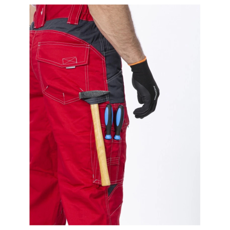 Set costum cu pantaloni de lucru in talie VISION - rosu/gri [8]