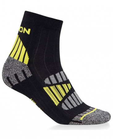 Incaltaminte - Sosete antibacteriene NEON - culoare negru/galben