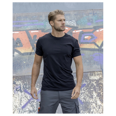 Tricou simplu cu maneca scurta Trendy - negru [2]