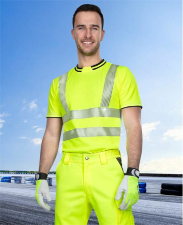 Tricou simplu reflectorizant cu maneca scurta SIGNAL - galben [1]