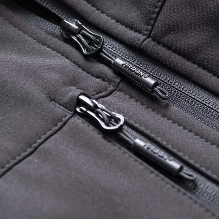 Vesta de lucru de iarna softshell VISION - negru/galben [4]