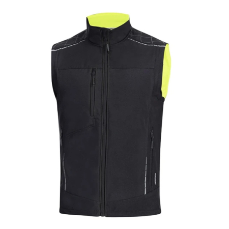 Imbracaminte de lucru - Vesta de lucru de iarna softshell VISION - negru/galben