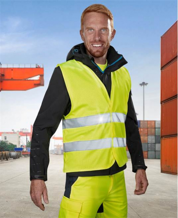 Vesta reflectorizanta din plasa BOLT - galben [1]
